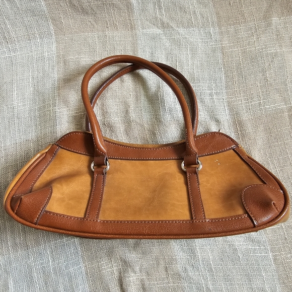 y2k Western Yallternative Mobwife Coastal GrandmotherBrown Patchwork Leather Bag - Picture 4 of 14